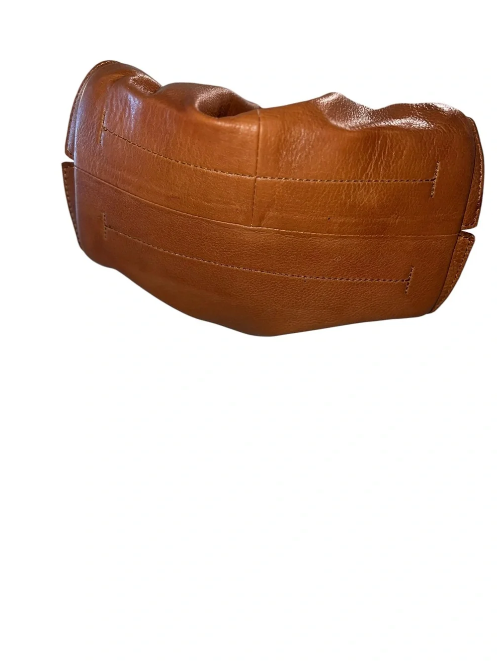 Vilenca Holland Genuine Leather Cognac Crossbody Shoulder Bag Adjustable Strap